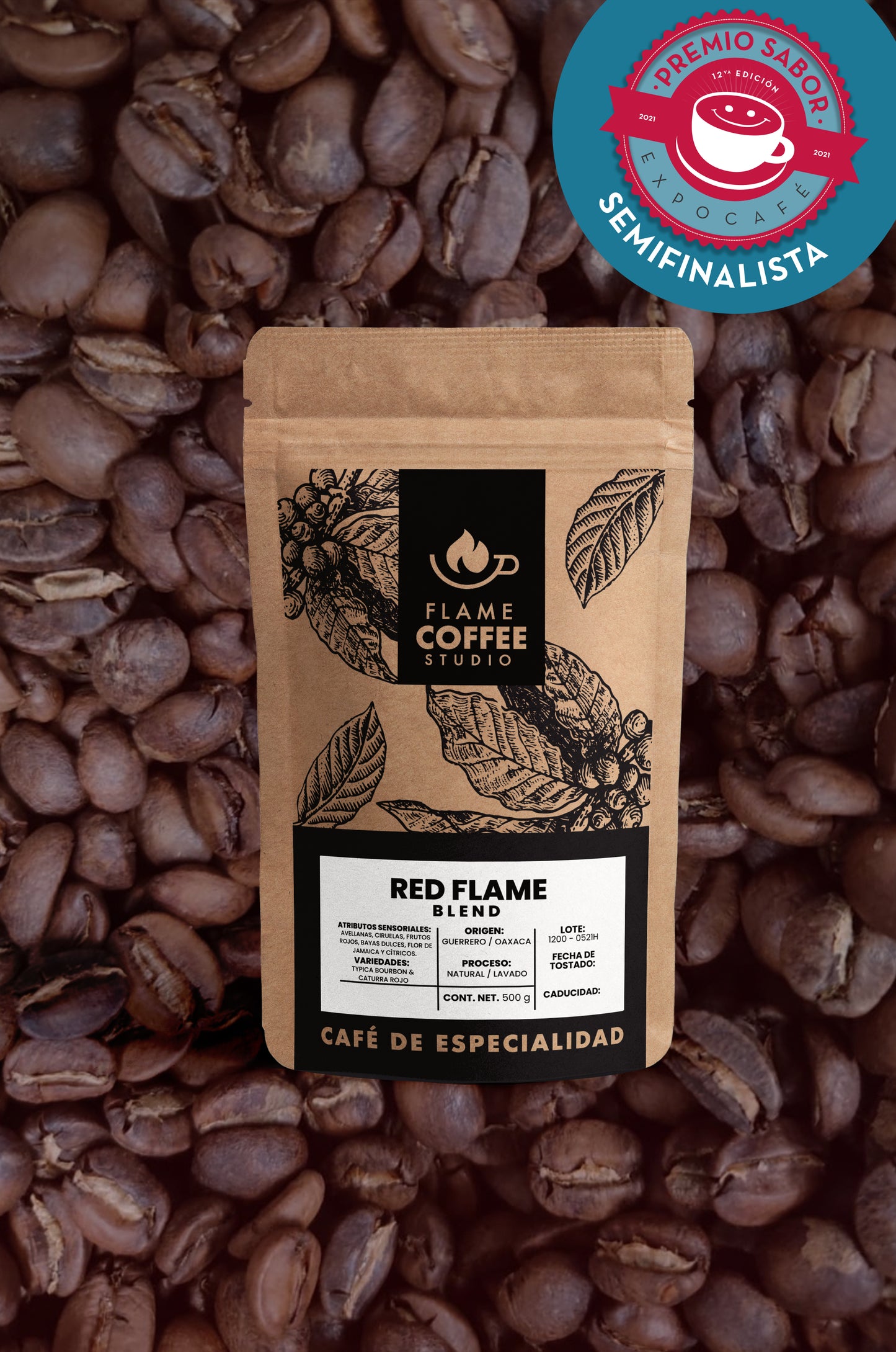 Café Tostado Red Flame Blend Mezcla