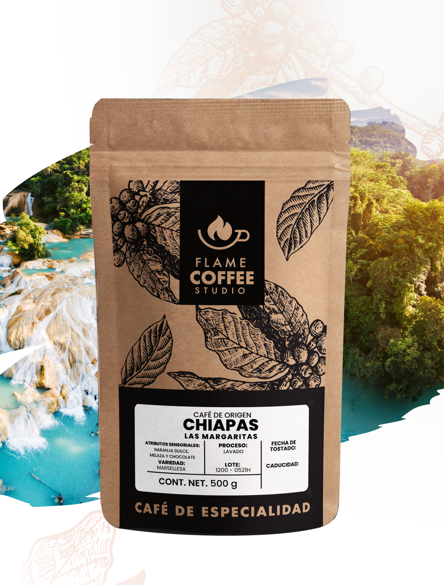 Café Tostado de Origen Chiapas.