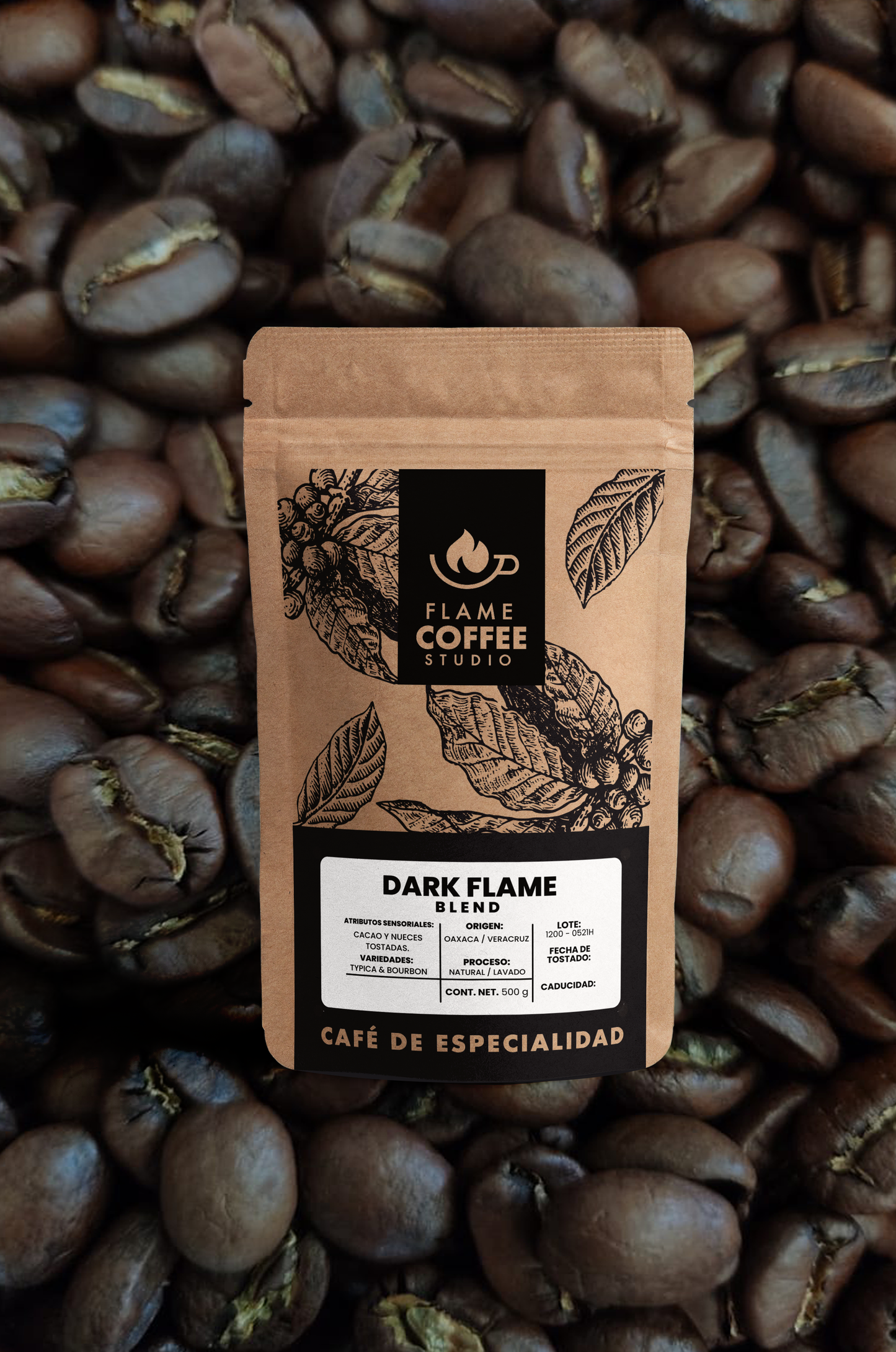 Café Tostado Dark Flame Blend Mezcla