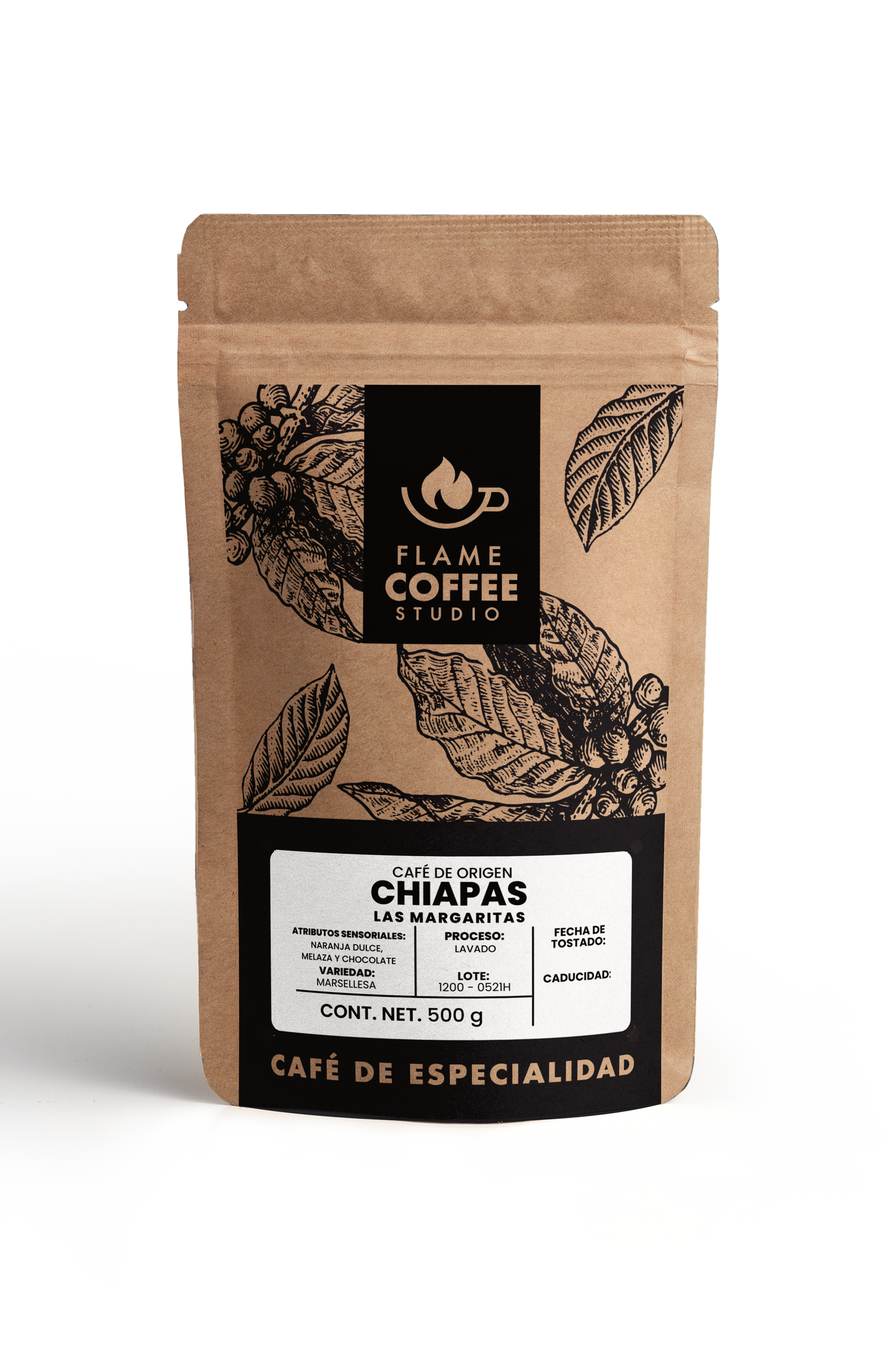 Café Tostado de Origen Chiapas.